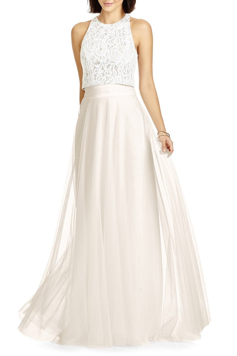 Tulle Ball Skirt, Alternate, color, IVORY