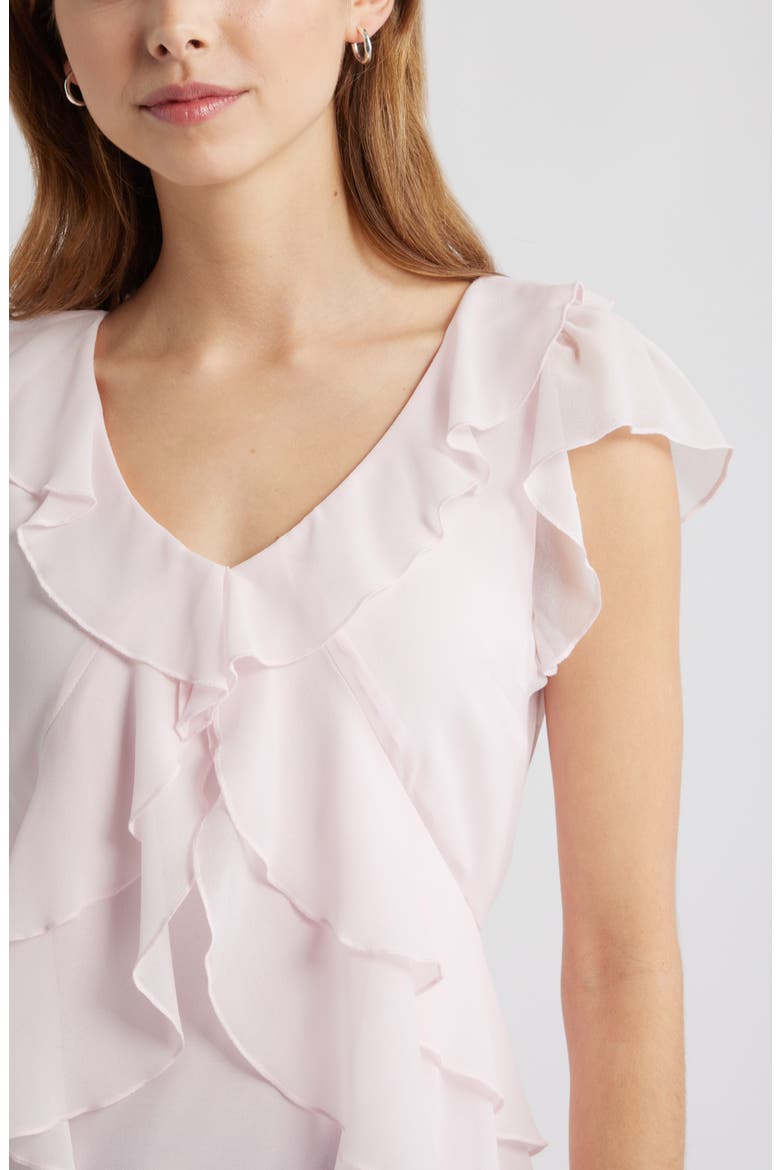 Chiffon Ruffle Top, Alternate, color, PINK CARINARIA