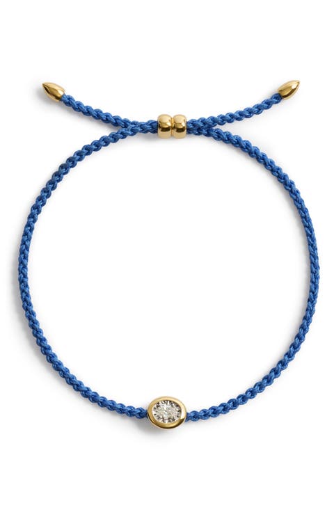 Oval Lab Grown Diamond Cord Bracelet
