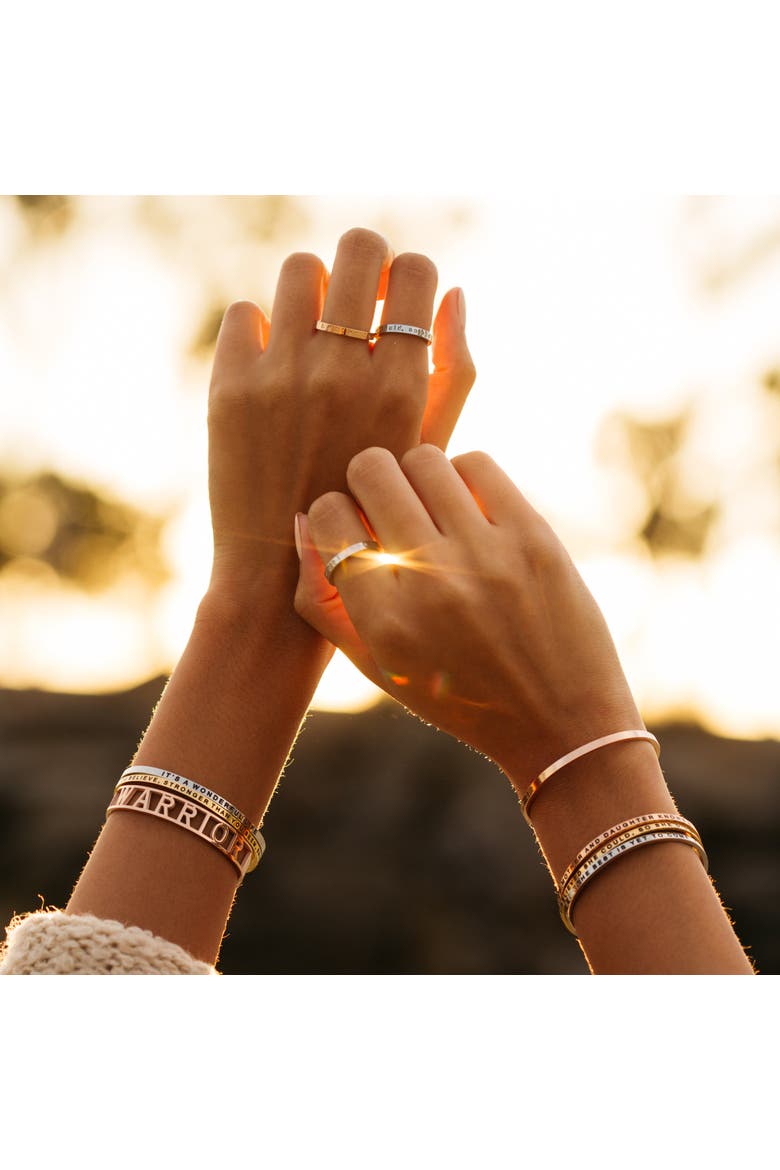 Breathe, let that shit go Bracelet, Alternate, color, Yellow Gold