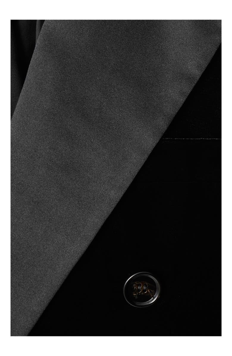 Burberry Velvet Tuxedo Jacket, Alternate, color,