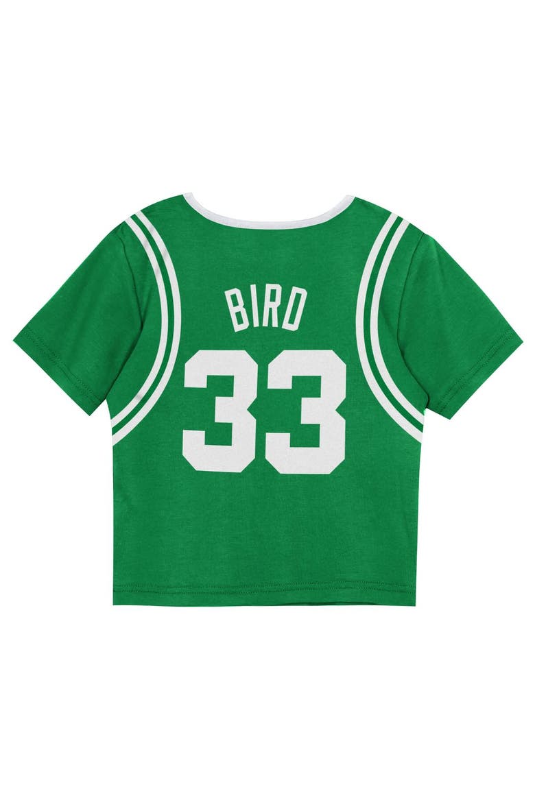 Preschool Mitchell & Ness Larry Bird Kelly Green Boston Celtics Play by Place Two-Pack T-Shirt & Shorts Set, Alternate, color, Kelly Green