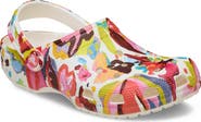 CROCS Classic Painted Floral Clog