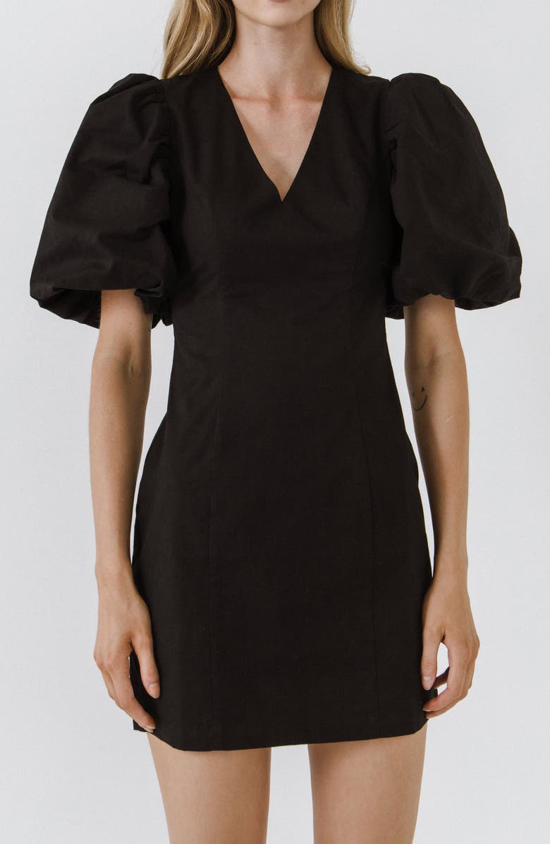 Endless Rose Puff Sleeve Minidress, Alternate, color, 