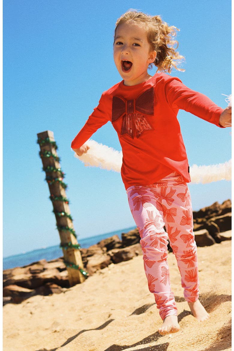 Kids' Lolly Leggings, Alternate, color, POPPY