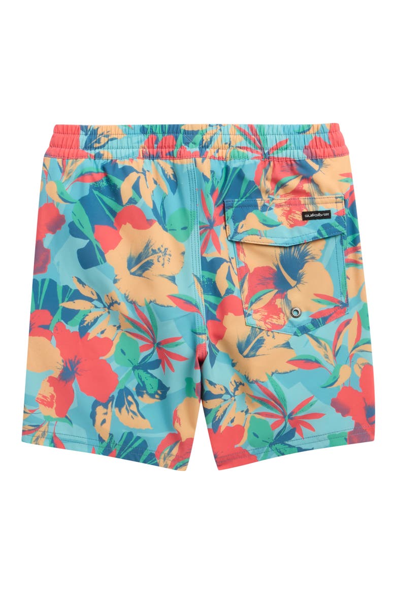Kids' Surfsilk Volley Swim Trunks, Alternate, color, ANGEL BLUE