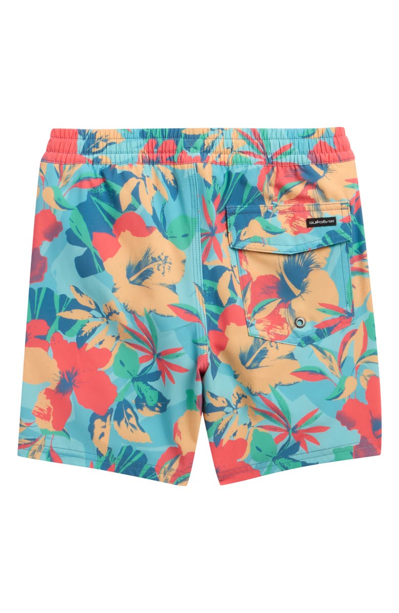 Quiksilver Kids' Surfsilk Volley Swim Trunks, Alternate, color, Angel Blue