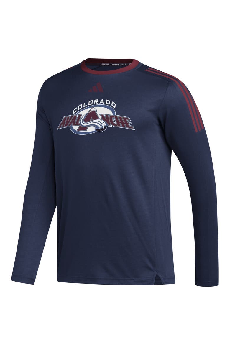 Men's adidas Navy Colorado Avalanche AEROREADY® Long Sleeve T-Shirt, Alternate, color, Navy