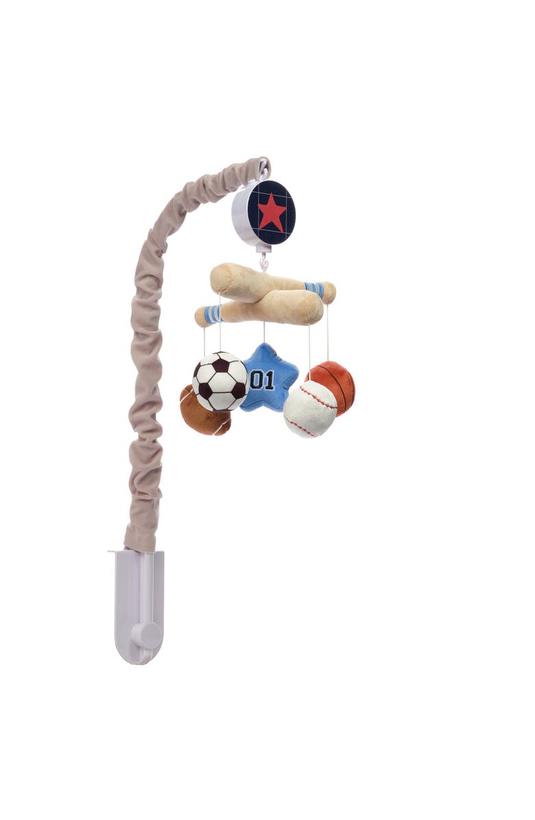 Lambs & Ivy Baby Sports Musical Baby Crib Mobile Soother Toy, Alternate, color, Multicolor