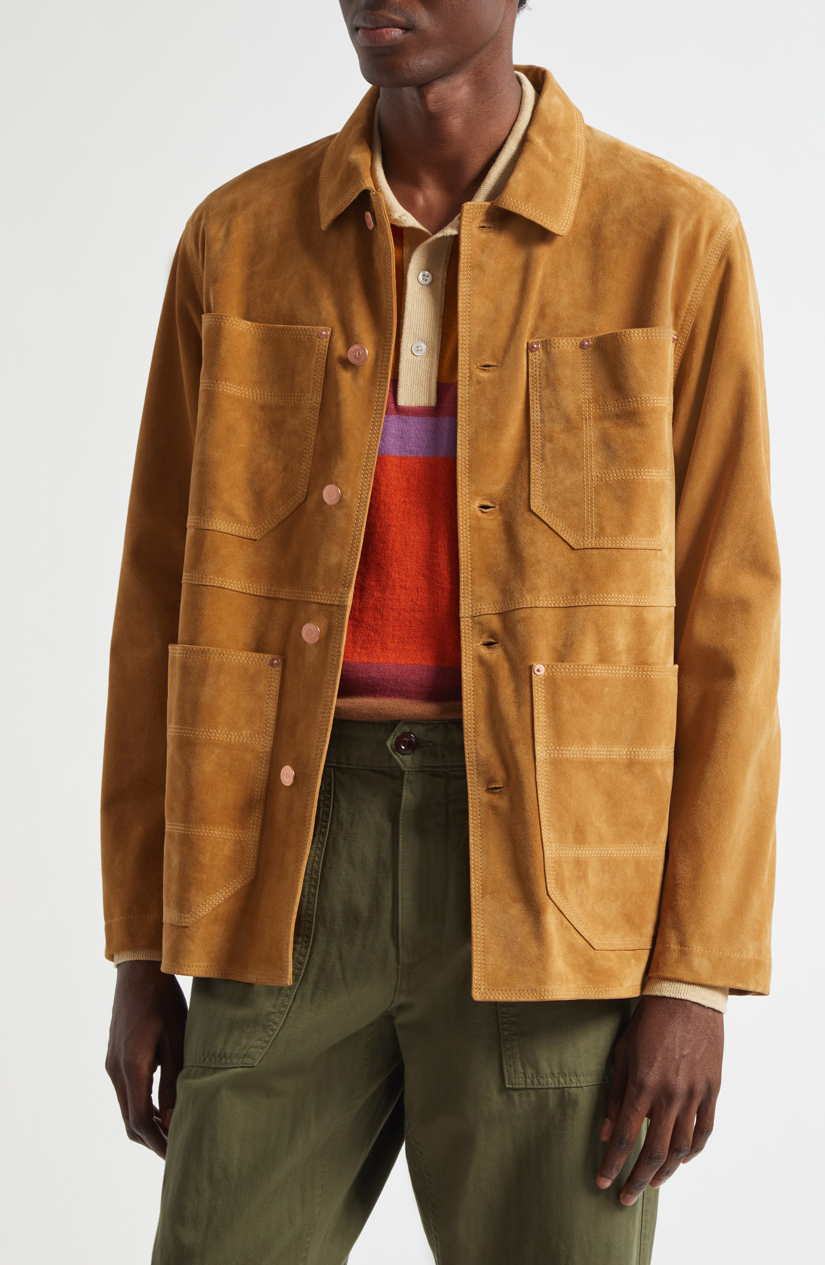 Welder Suede Chore Jacket (Men) | Nordstrom