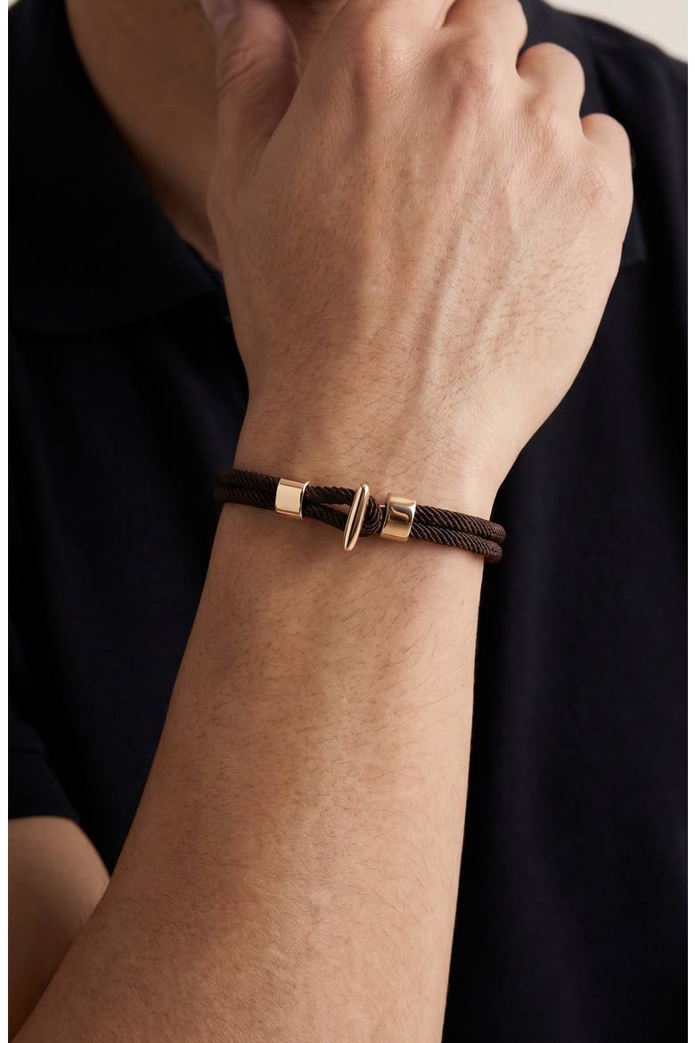 Men's Paracord Bracelet, Alternate, color, BROWN