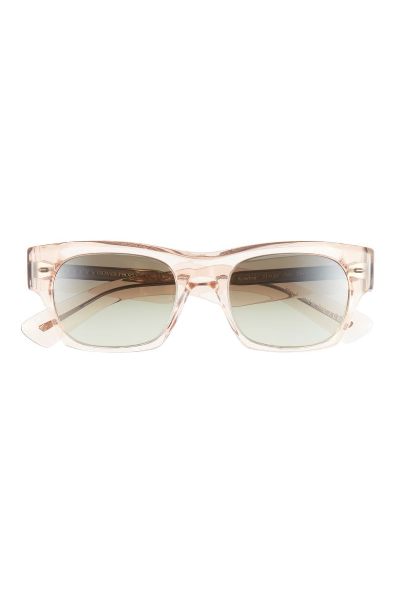 Mega 53mm Square Sunglasses, Main, color, ROSE GOLD