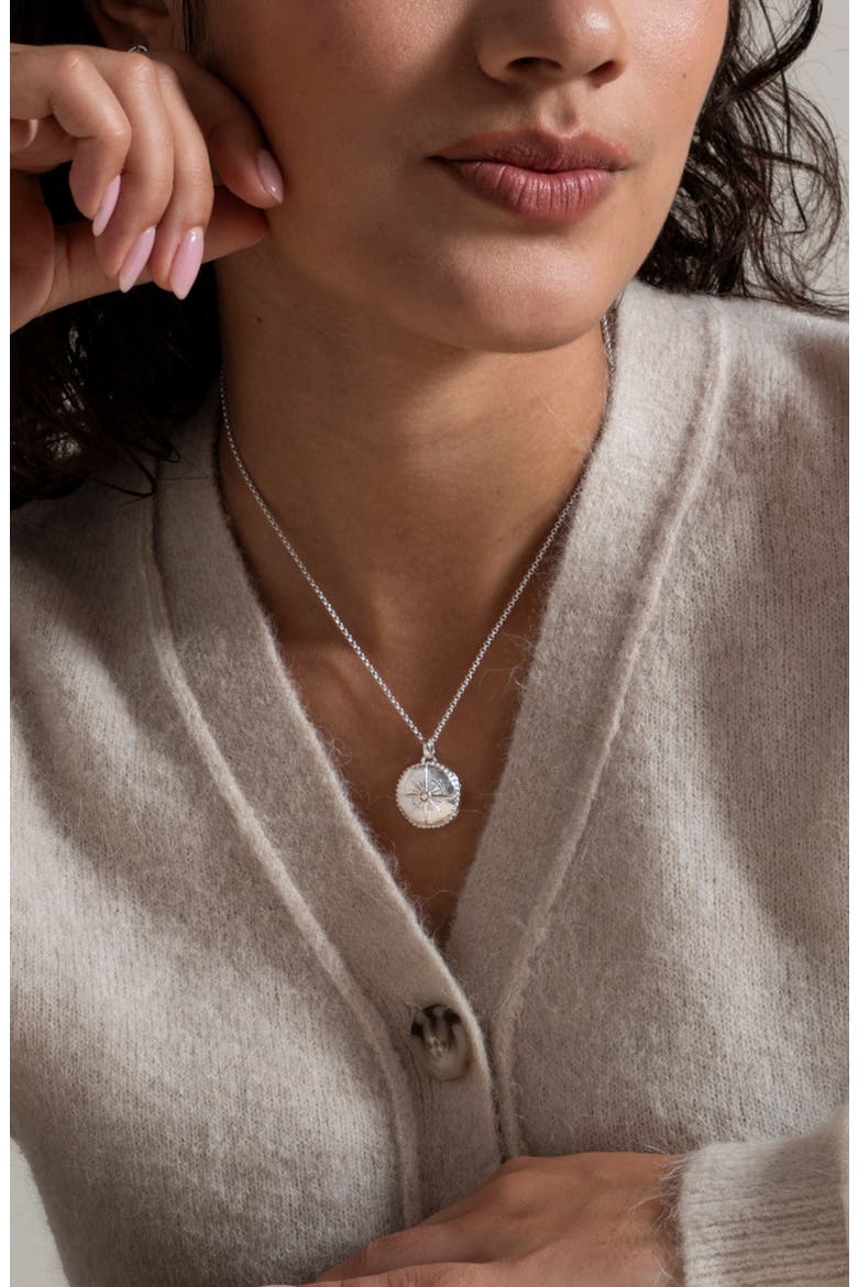 True North Diamond Locket, Alternate, color, Sterling Silver