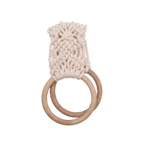 Carol & Frank Natural Kitchen Towel Holder In Neutral