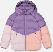 Deux par Deux Girl Color Block Fleece Lined Insulated Winter Jacket