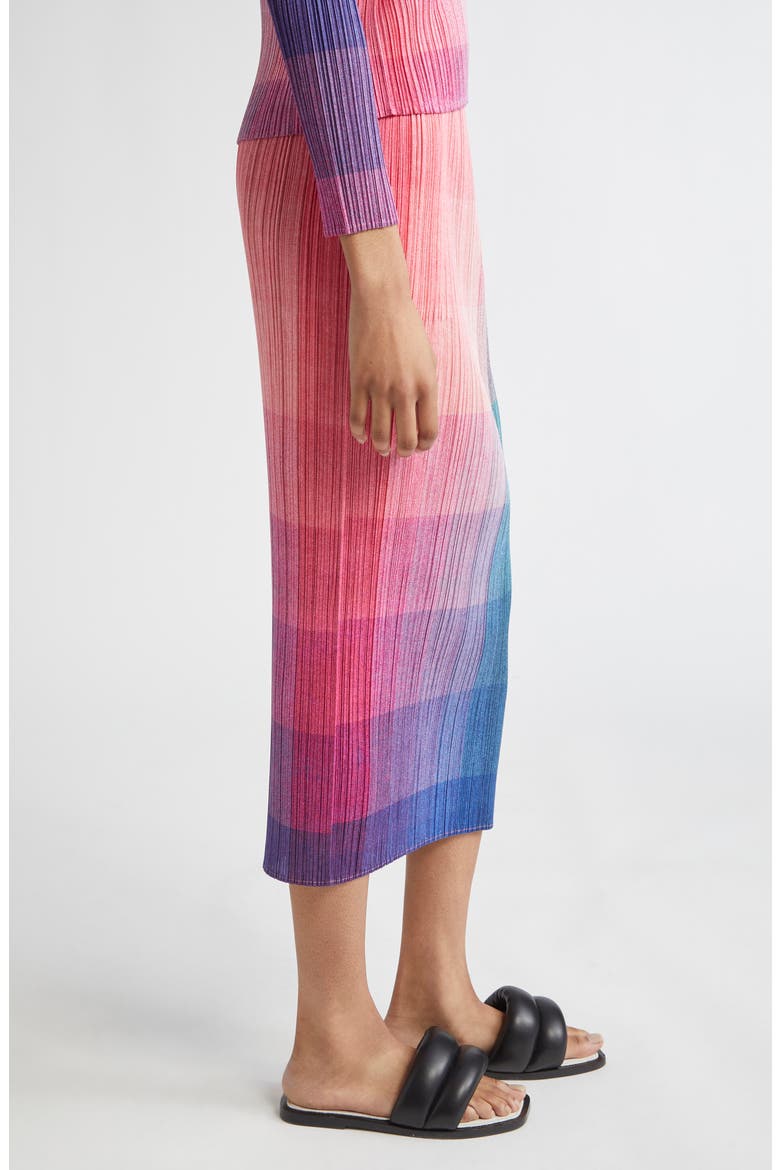 Photon Print Pleated Midi Skirt (Women) | Nordstrom