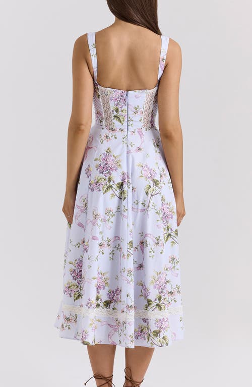 Shop House Of Cb Kim Midi Sundress In Pink Floral Prnt