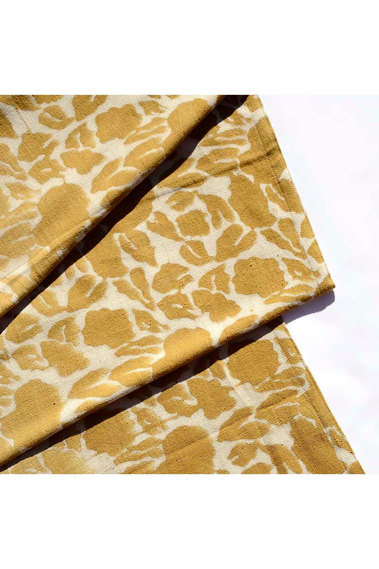 Mustard Cotton Table Runner, Alternate, color, Yellow