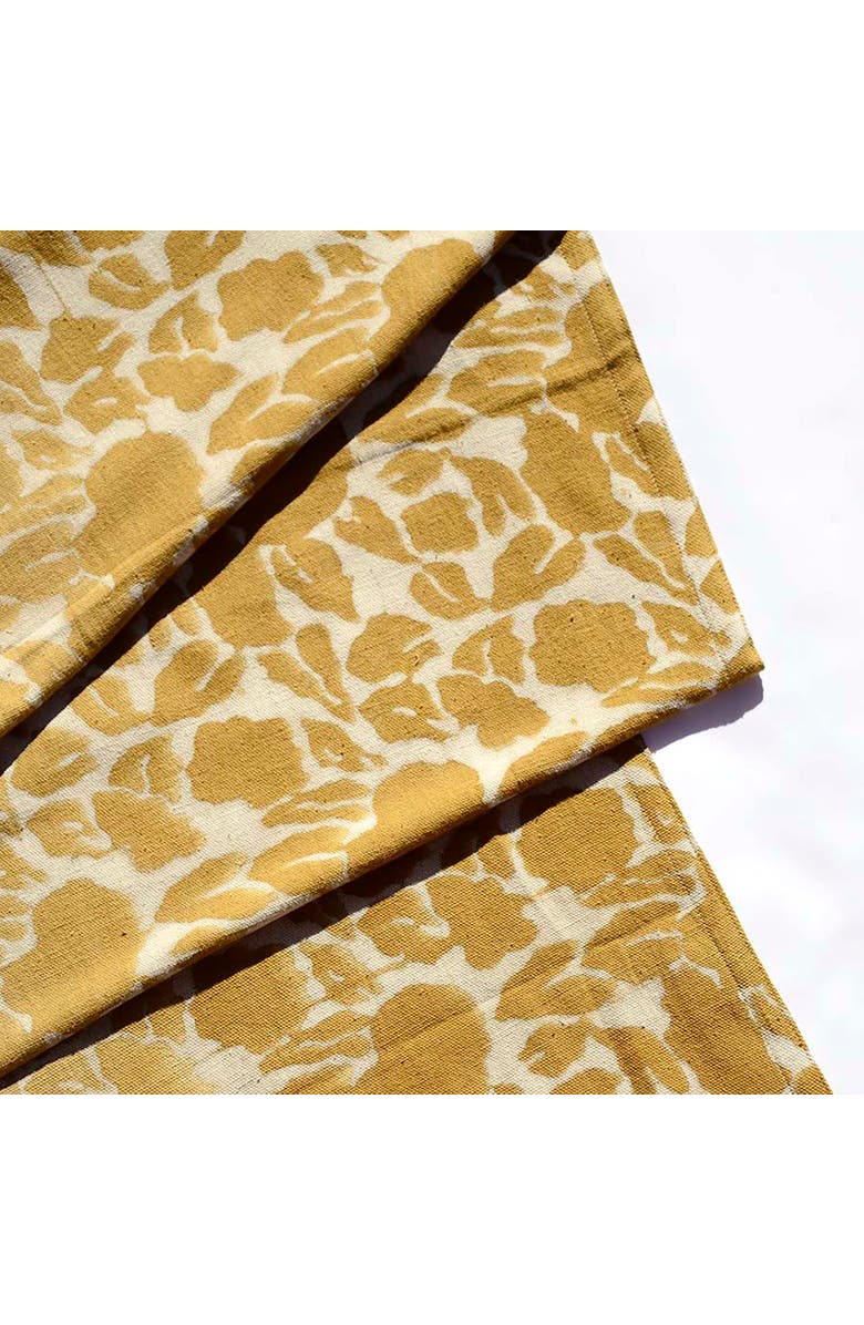 Ichcha Mustard Cotton Table Runner, Alternate, color, Yellow