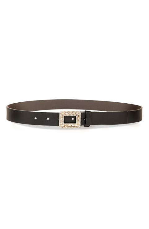 28mm Rhinestone Buckle Belt