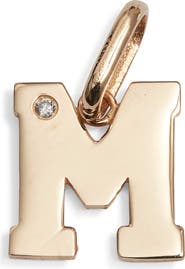 Anzie Love Letter Diamond Initial Charm