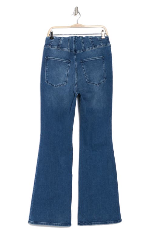 GOOD AMERICAN GOOD AMERICAN GOOD LEGS PINTUCK FLARED JEANS