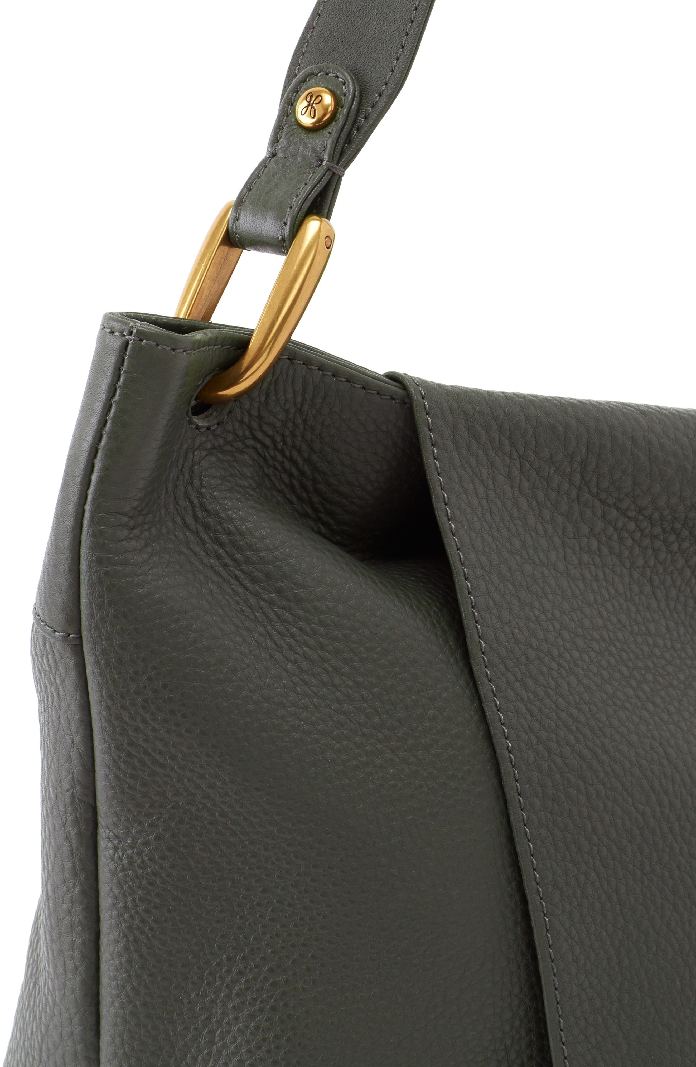 Ventura Leather Shoulder Bag, Alternate, color, SAGE BRUSH