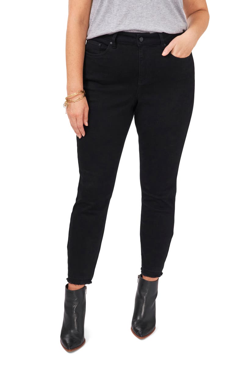 Vince Camuto Fray Hem Skinny Jeans, Main, color,