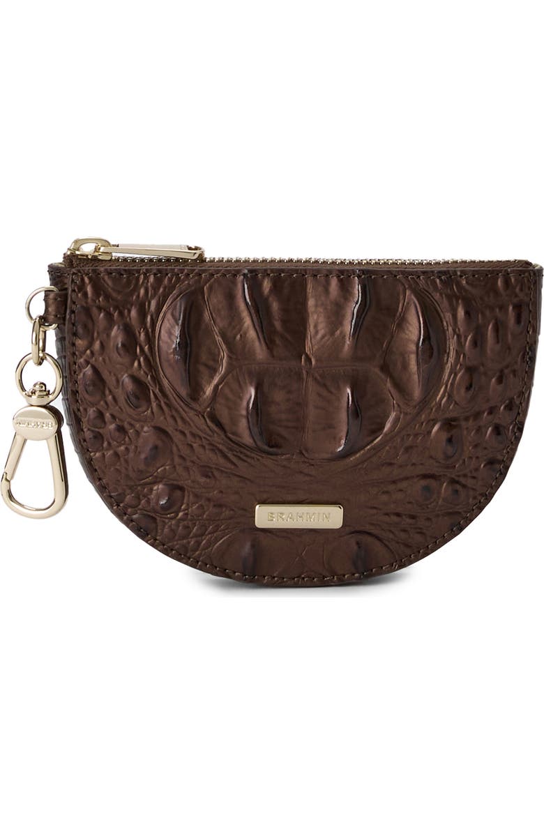 Brahmin Brit Croc Embossed Leather Coin Pouch, Main, color,