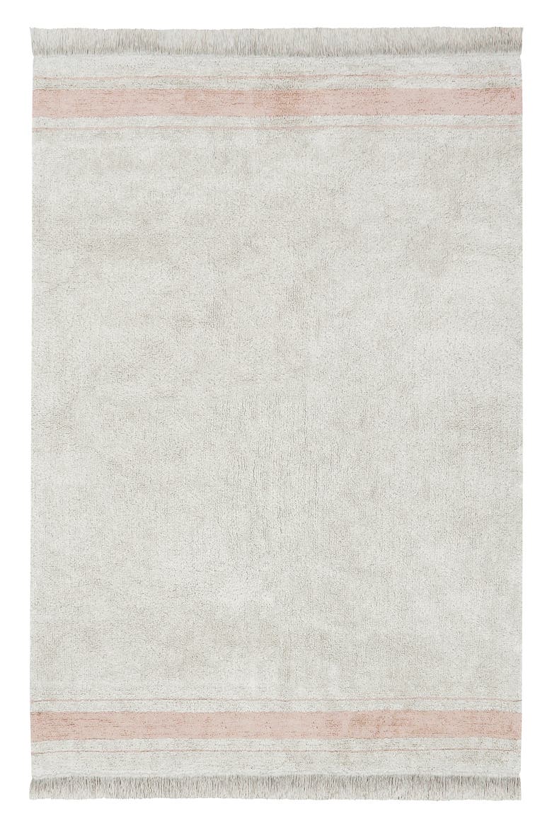 Gastro Washable Cotton Blend Rug, Main, color, ROSE