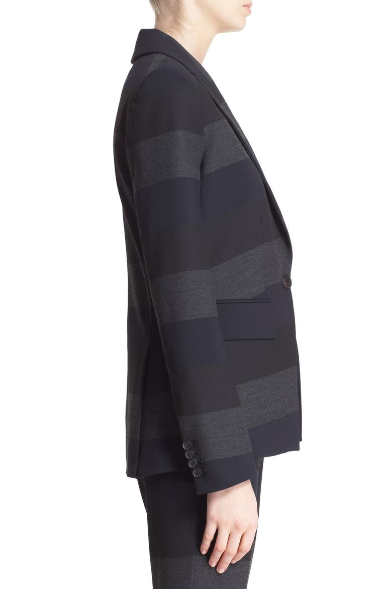 'Kanae Khan' Stripe Blazer, Alternate, color, GREY STRIPE