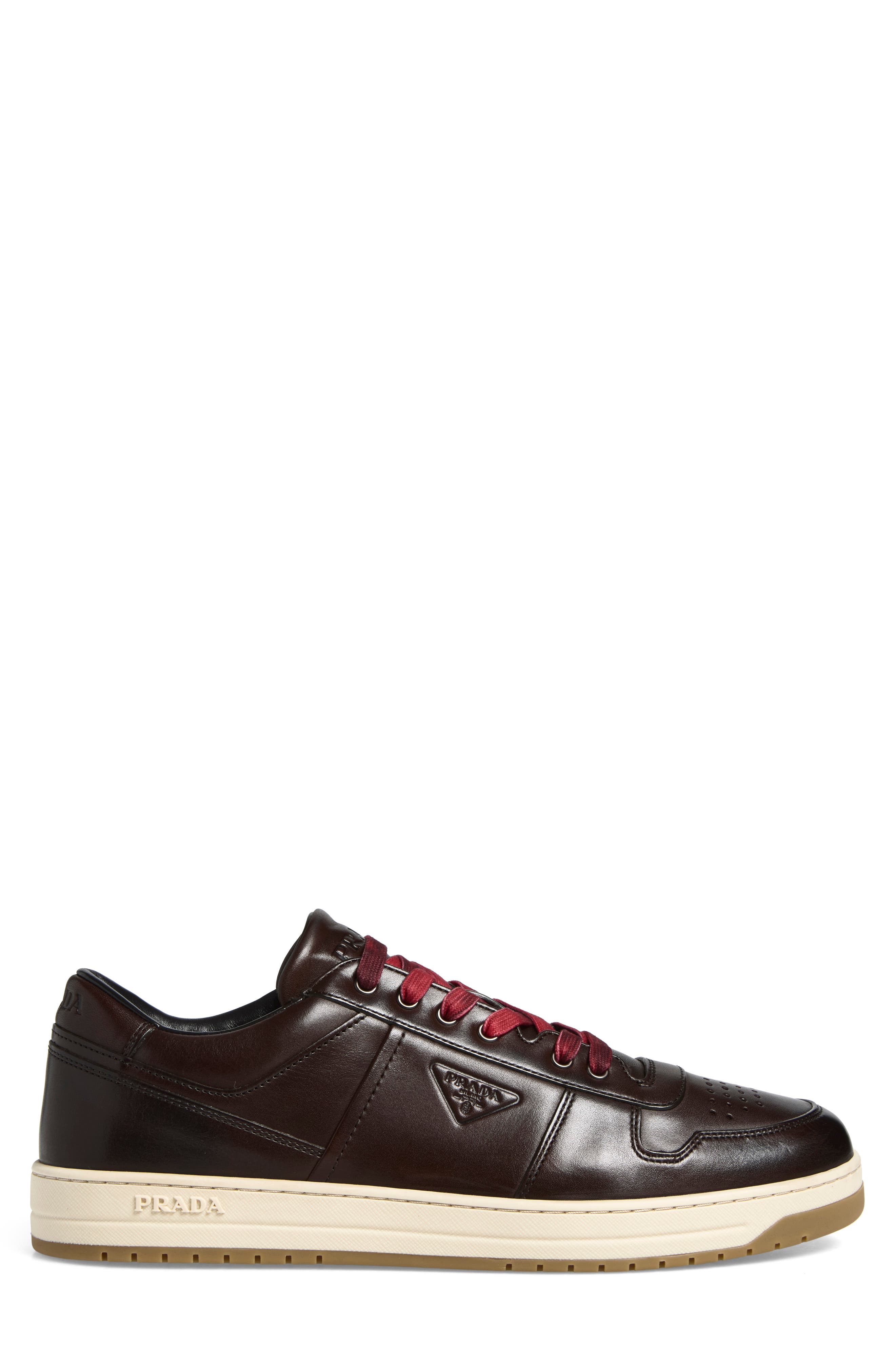 Downtown Hammer Leather Sneaker, Alternate, color, TEAK