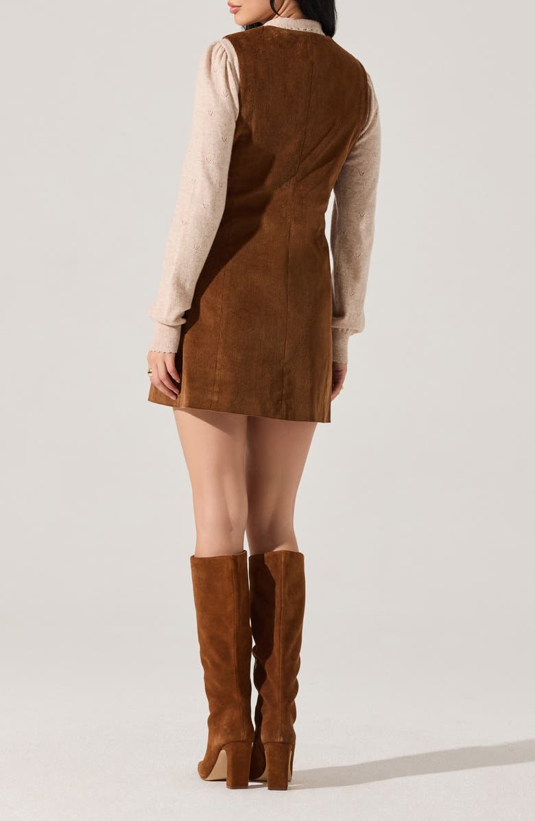ASTR the Label Gisselle Corduroy Minidress, Alternate, color, Camel