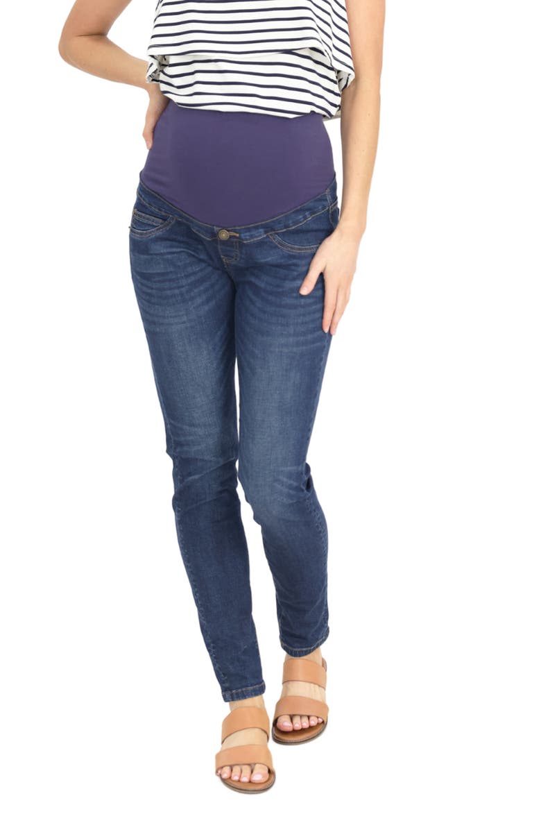 Angel Maternity Straight Leg Maternity Jeans, Alternate, color,