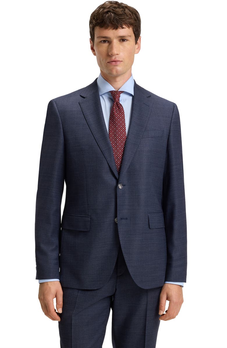 BOSS Medallion Silk Blend Tie, Alternate, color, Dark Red