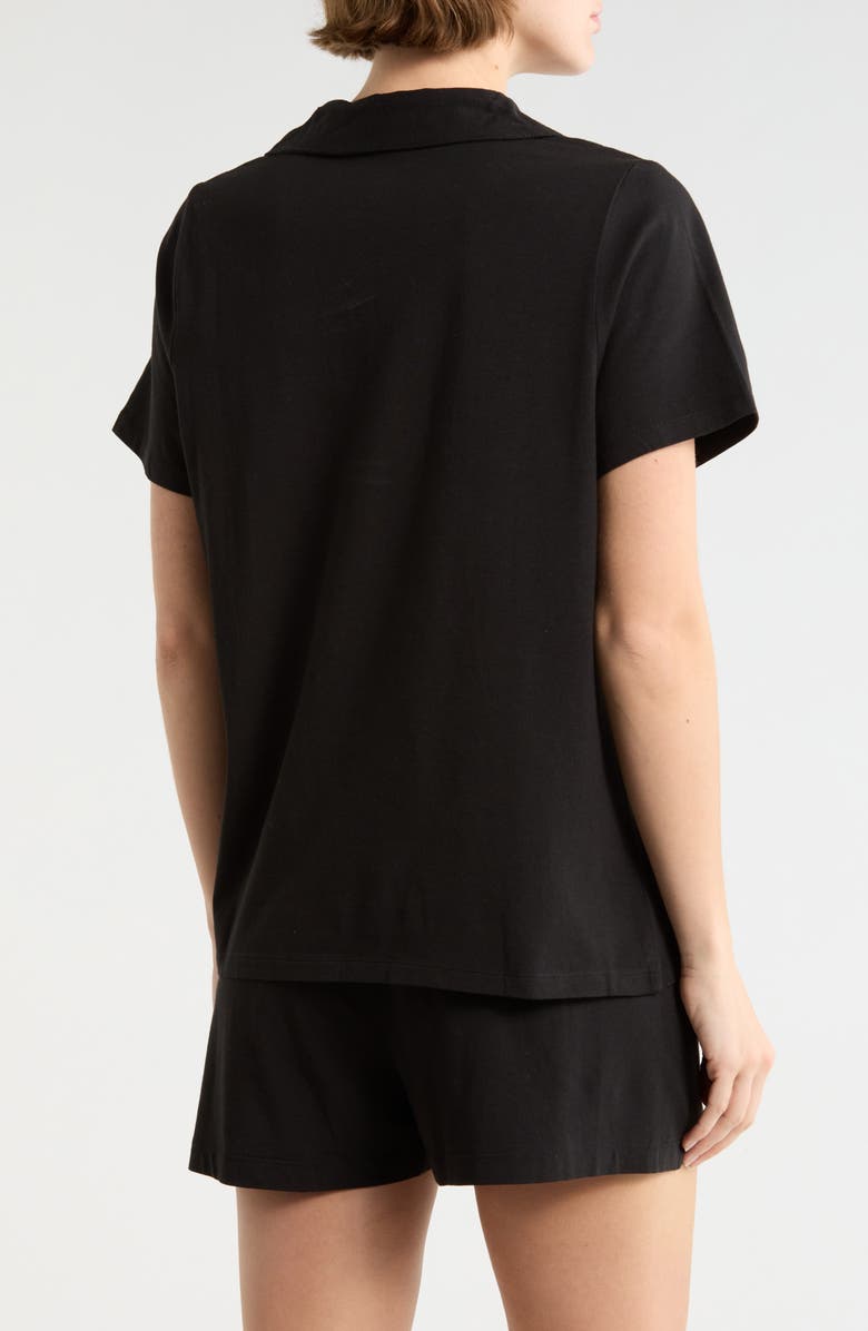 Calvin Klein Short Pajamas, Alternate, color, Black