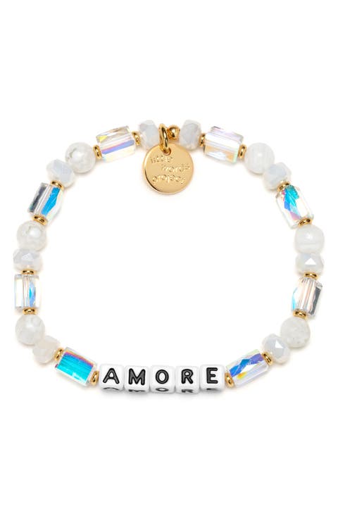 Amore Beaded Stretch Bracelet