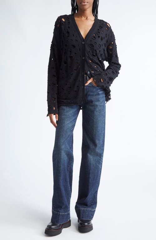 R13 Pauline Jeans Hoyt Blue Stretch In Blue