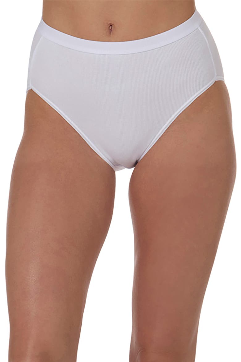 Seamless Rib 3-Pack Briefs, Main, color, WHITE