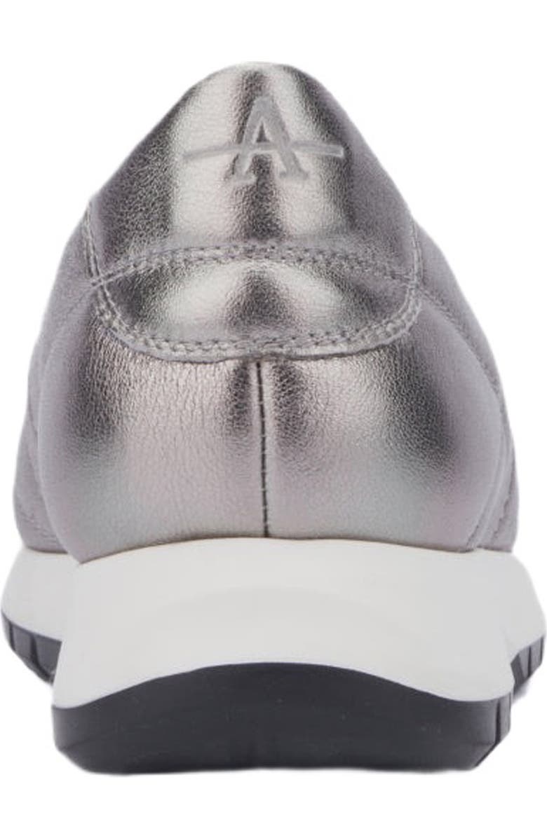 Aquatalia Katya Quilted Weatherproof Slip-On Sneaker, Alternate, color, Silver