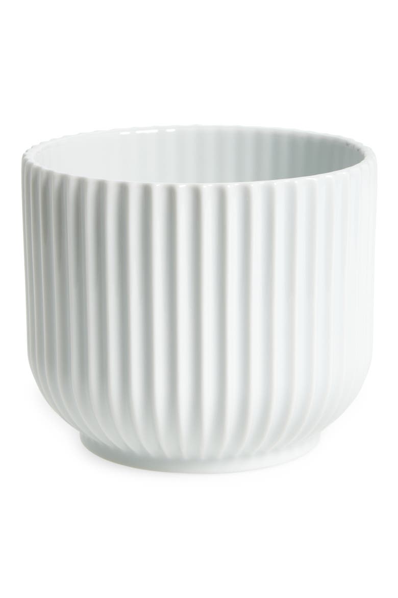 Porcelain Flowerpot, Main, color, WHITE MEDIUM