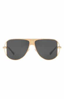 Versace 57mm Pilot Aviator Sunglasses