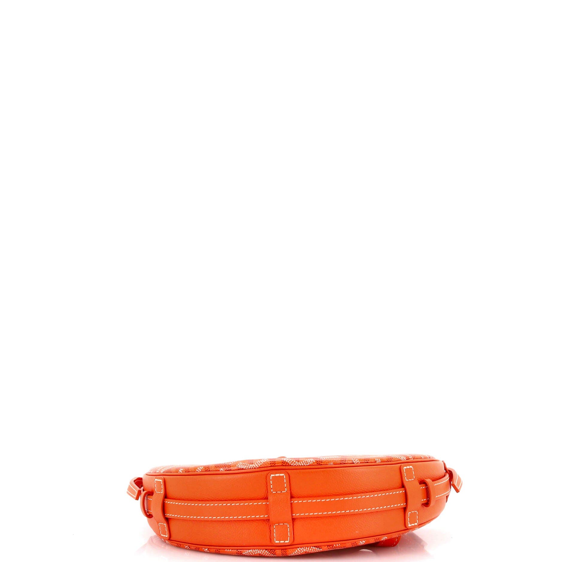 Pre-Owned Goyard Hirondelle Shoulder Bag Coated Canvas and Leather, Alternate, color, Orange