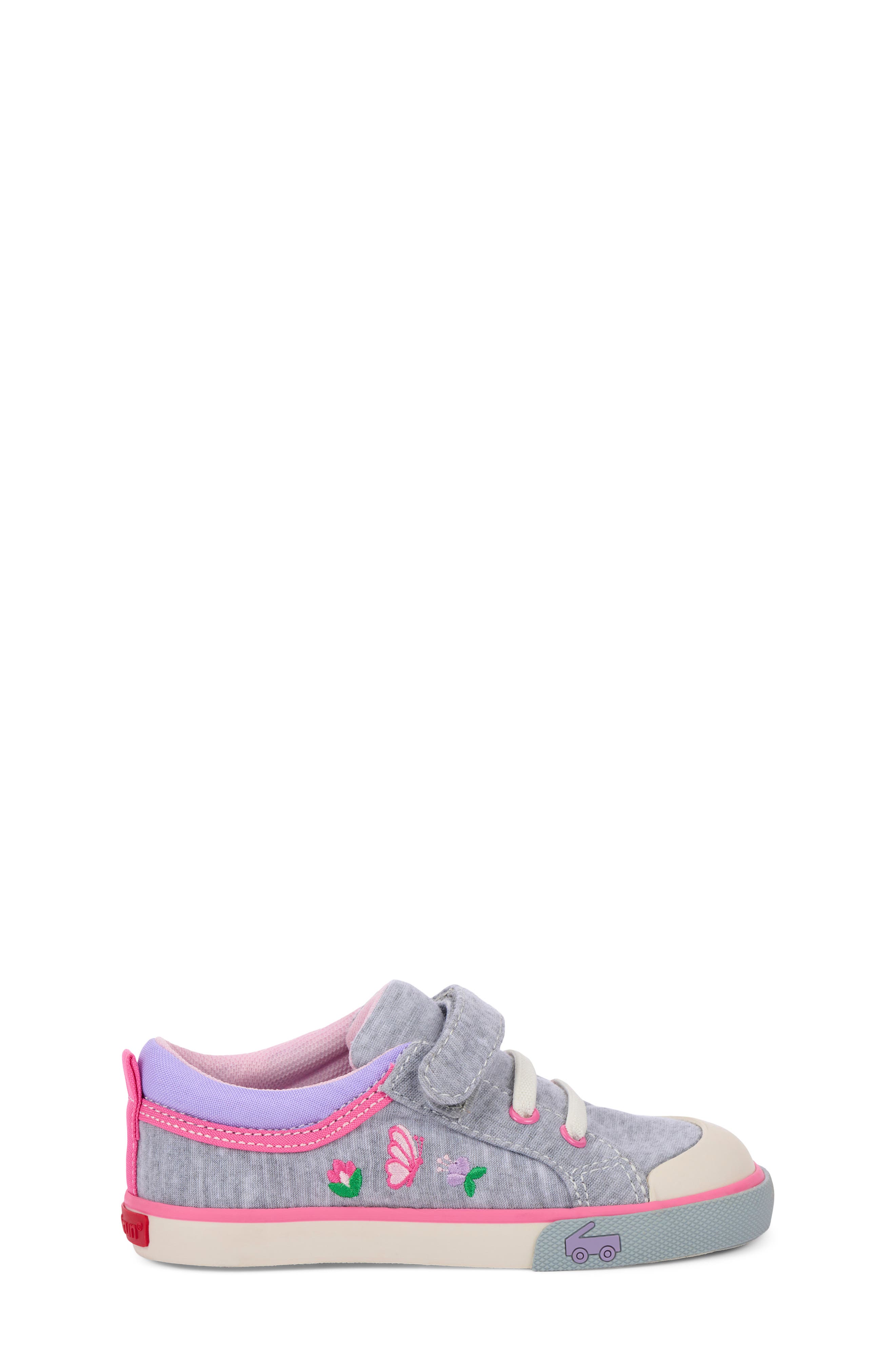 See Kai Run Kristin Sneaker, Alternate, color, Gray Jersey/ Garden