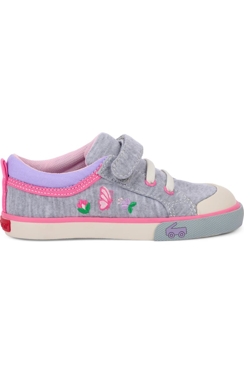 See Kai Run Kristin Sneaker, Alternate, color, Gray Jersey/ Garden