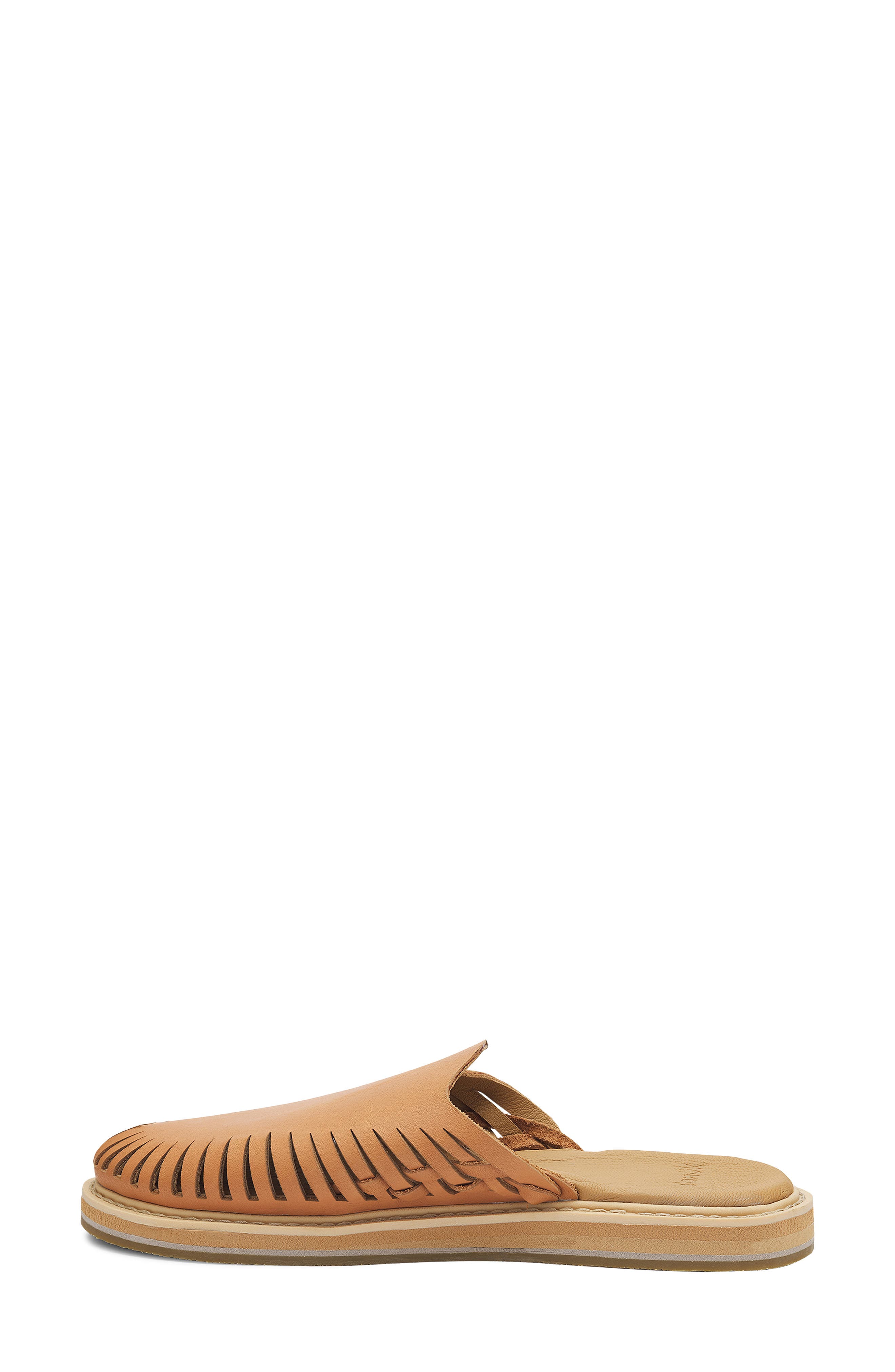 You Got My Back Woven Leather Mule, Alternate, color, TAN