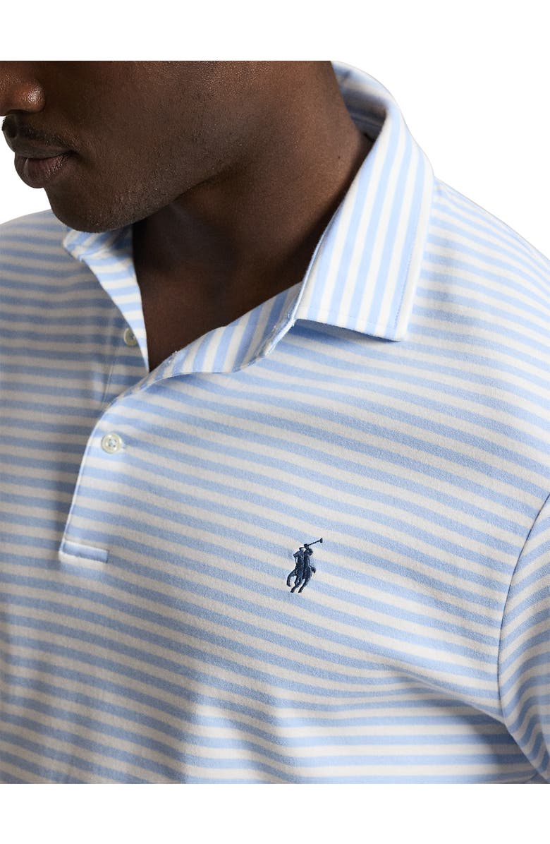 Polo Ralph Lauren Big & Tall Soft Touch Animated Polo Shirt, Alternate, color, Office Blue White