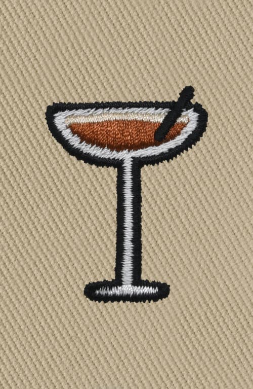 Dalix Espresso Martini Bucket Hat In Sesame Beige