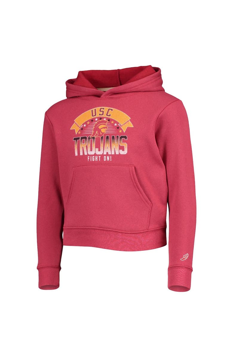 LEAGUE COLLEGIATE WEAR Youth League Collegiate Wear Cardinal USC Trojans Essential Pullover Hoodie, Alternate, color,