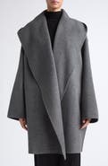 TOTEME Double Face Wool Hoodie Coat